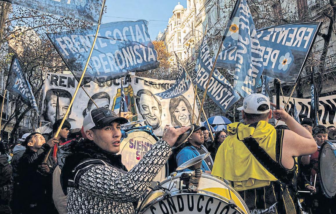 Argentines rally for convicted ex-president