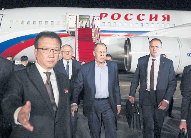 Russia FM in North Korea for latest high-level visit