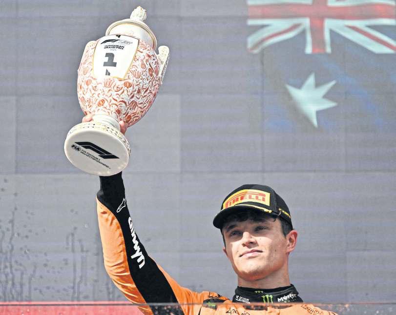 Norris relishes combat with pugnacious Piastri