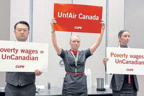 Air Canada, union clash as flight attendants set to strike