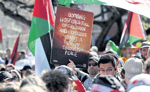 Protests held in Australia to support Palestinians