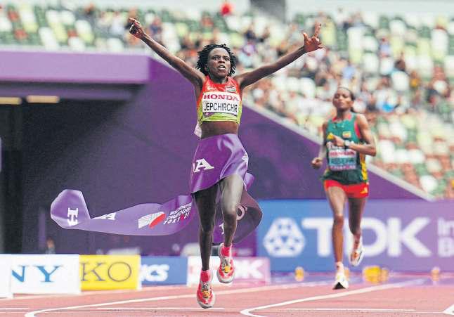 Jepchirchir sprints to marathon gold
