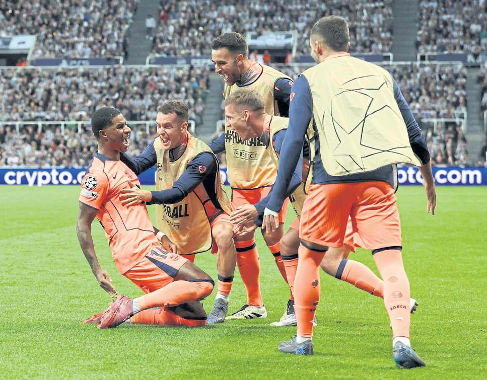 Winger Rashford shows his worth at Barcelona