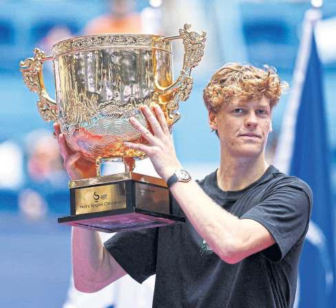Sinner thrashes Tien to win China Open for 21st title