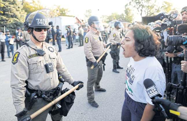 Fear and fury at ICE facility protest