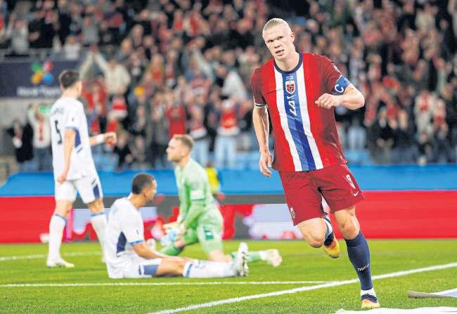 Haaland fires Norway closer to World Cup