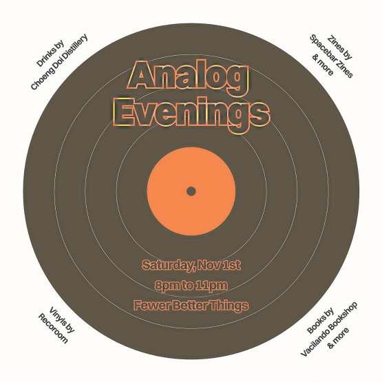 Fewer Better Things stages an evening for vinyl and book lovers