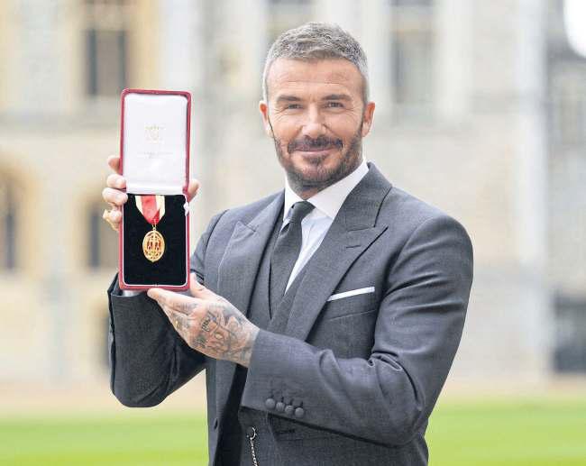 Beckham hails knighthood as 'proudest moment' of his life