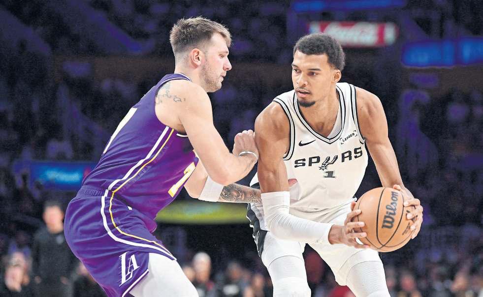 Doncic’s Lakers hold off Wemby’s Spurs