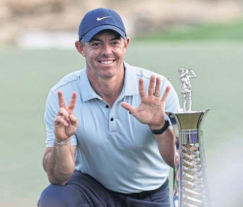 McIlroy falls but rules Europe once again