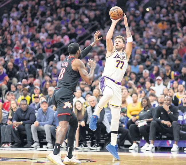 James, Doncic sizzle for LA