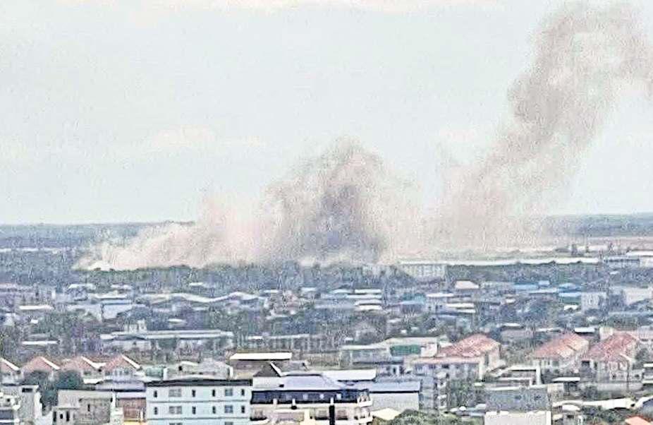 Air force jets strike Poipet