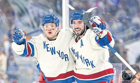 Zibanejad's treble lifts Rangers in Winter Classic