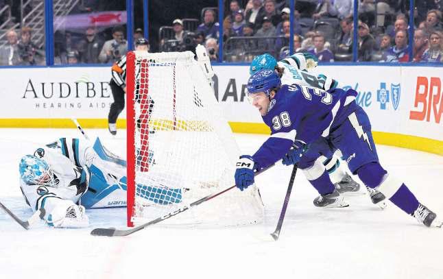Hagel scores 150th goal for Lightning