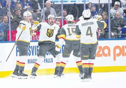 Vegas roll in Marner’s visit to old club Toronto, Sharks rip Rangers