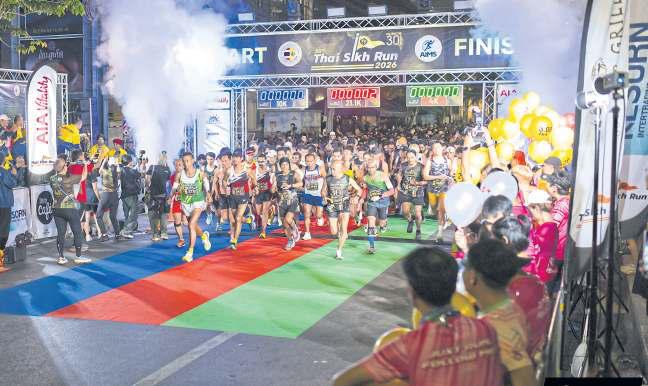 Huge turnout for milestone Thai Sikh Run