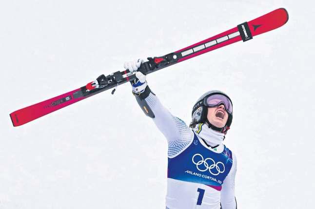Braathen claims unique gold for Brazil, Gu overcomes scare