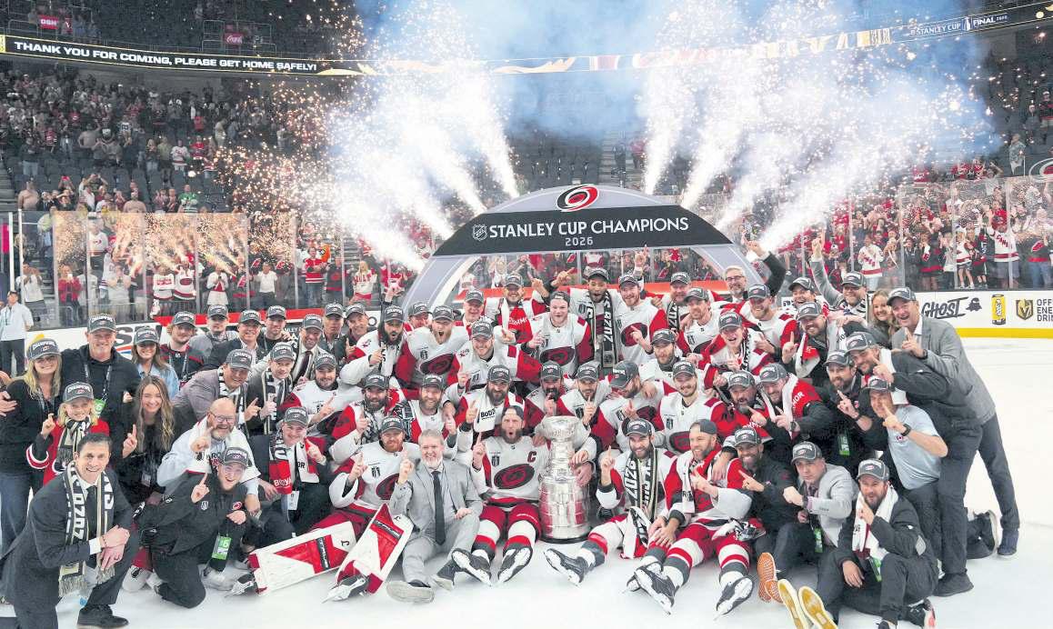 Hot Hurricanes storm to grab Stanley Cup