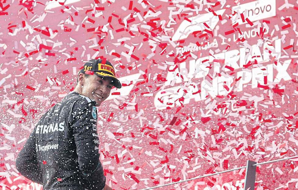 Thirsty Russell survives Austria's heat hazard