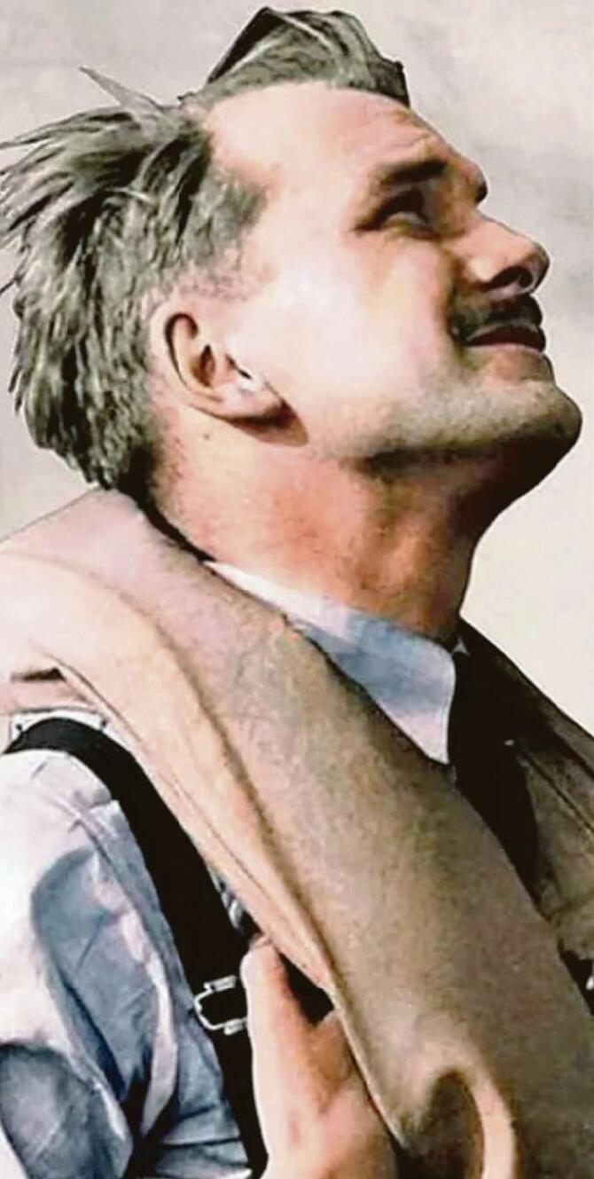 'I'm here because I was lucky,' he insisted. In truth it was the nation that was lucky