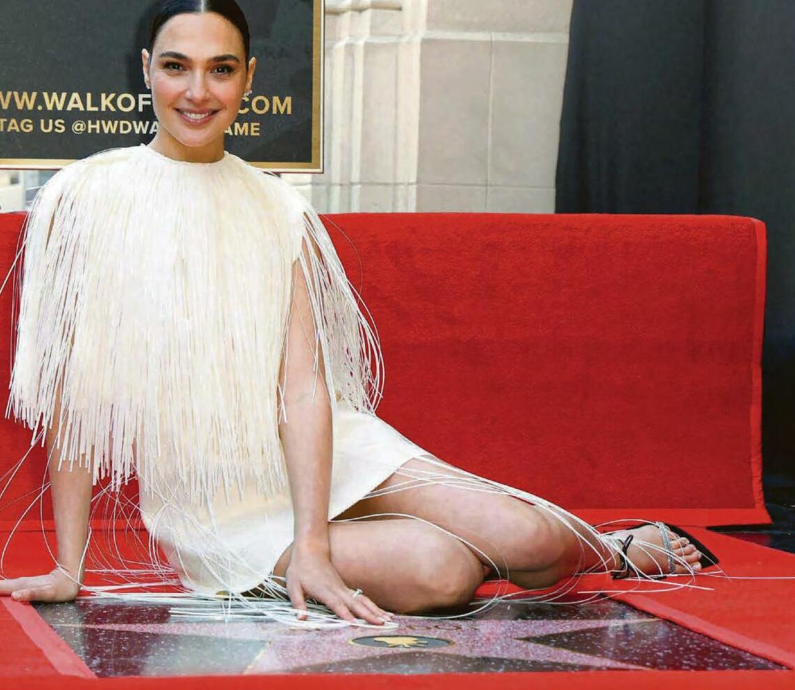 Gal's big day is marred by political protesters