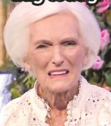 Forget soggy bottoms...it's soggy cheeks for Mary at 90