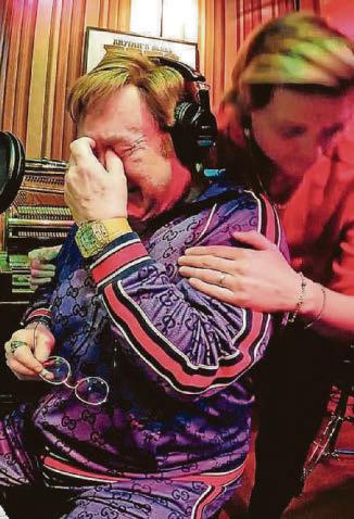 Elton sobs as Bernie lyrics bring home his mortality