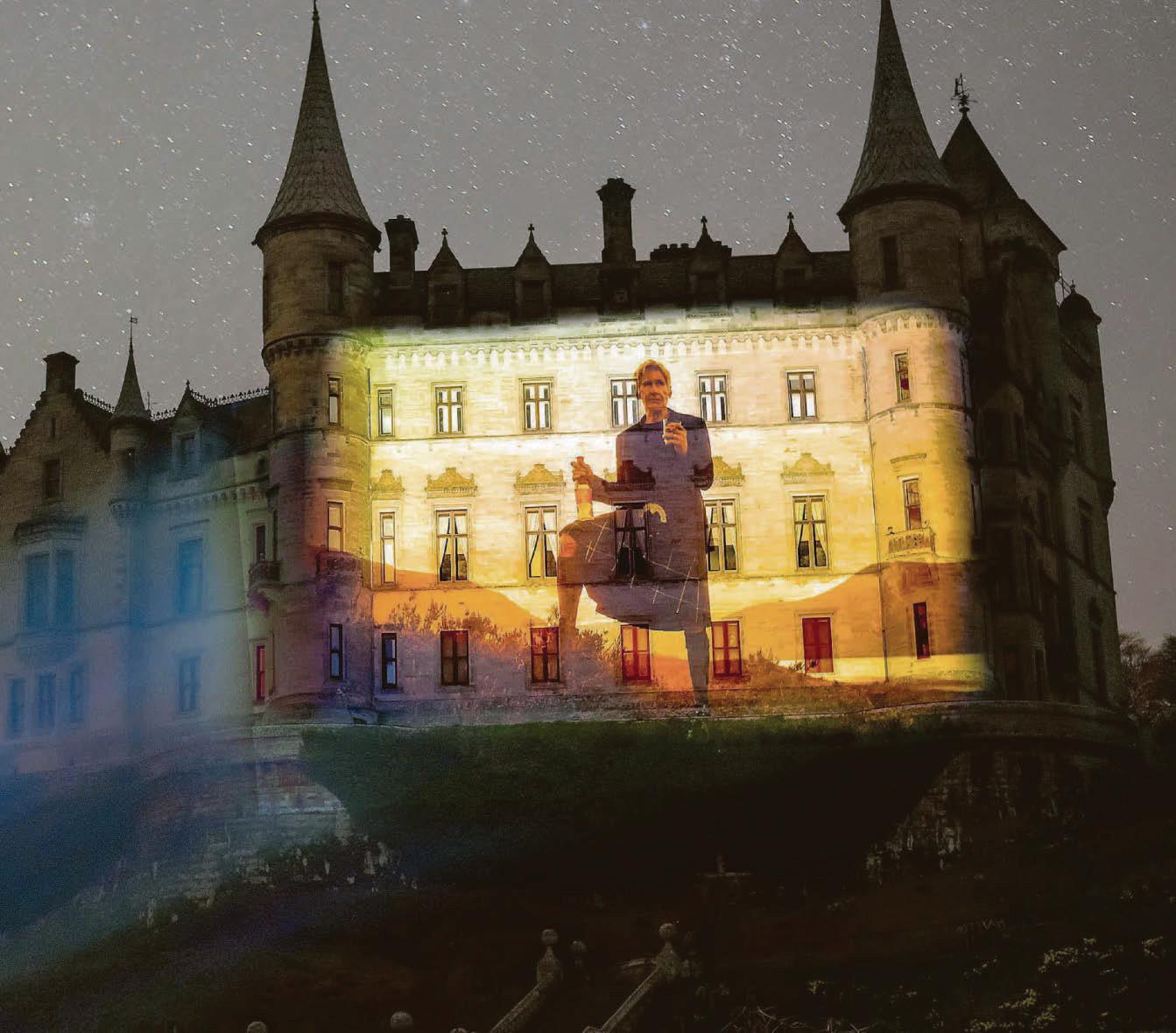 Plaid stunner... kiltie Harrison loves a dram