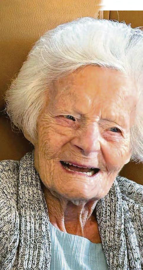 New teeth mean Ivy, 105, can once again have sugar on toast for breakfast