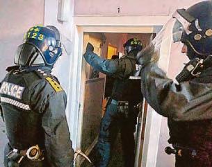 Four held as police swoop in series of capital raids