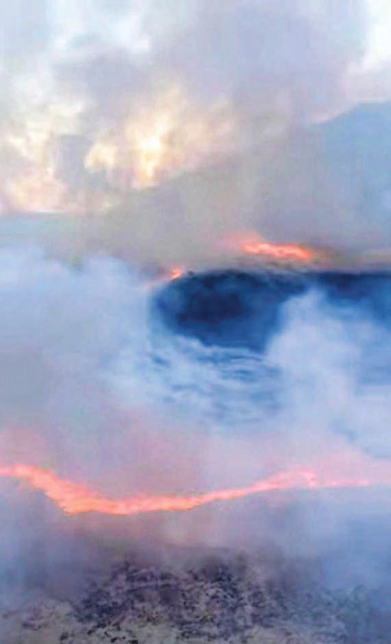 Dozens flee as as raging fires ravage moors