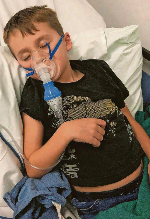 'His asthma was so bad he's been hospitalised 38 times'