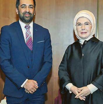 Yousaf under fire for posing with Turkish first lady