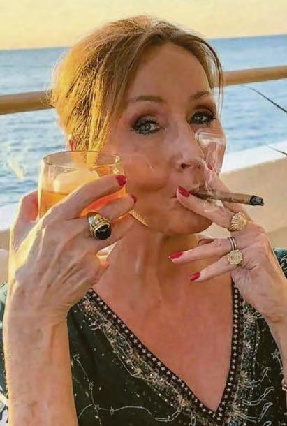 JK toasts 'TERF VE Day' on luxury yacht