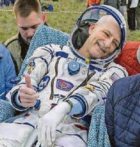 Don marks turning 70 with return from space