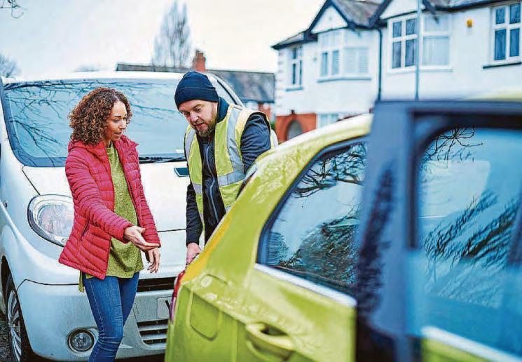 Irritated no-fault driver takes the hit