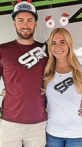 Girlfriend suffers second motorbike racer crash tragedy