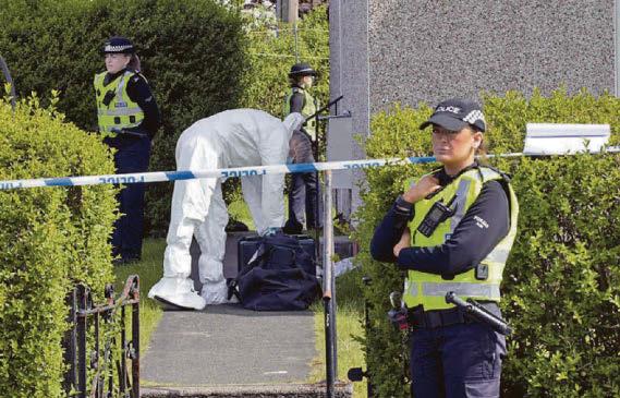 Woman hurt where boxer found dead