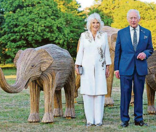 Charles and Camilla on Kew for their elephant charity