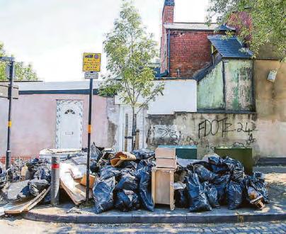 Rubbish is still piled in 'Scummy Brum'