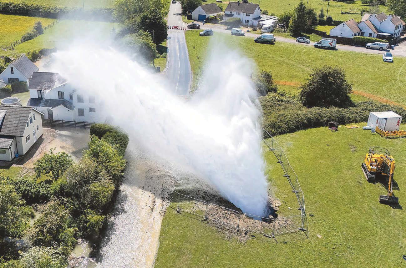 100ft of water's spout of order