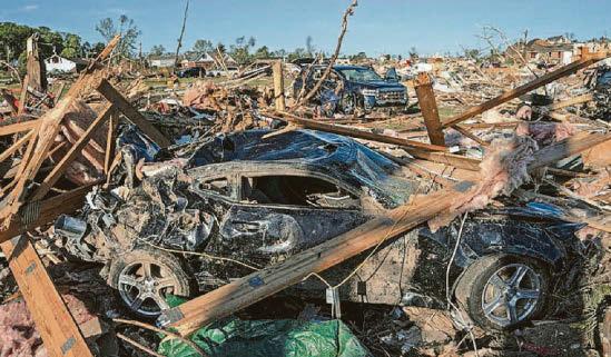 At least 27 killed after tornados batter US states