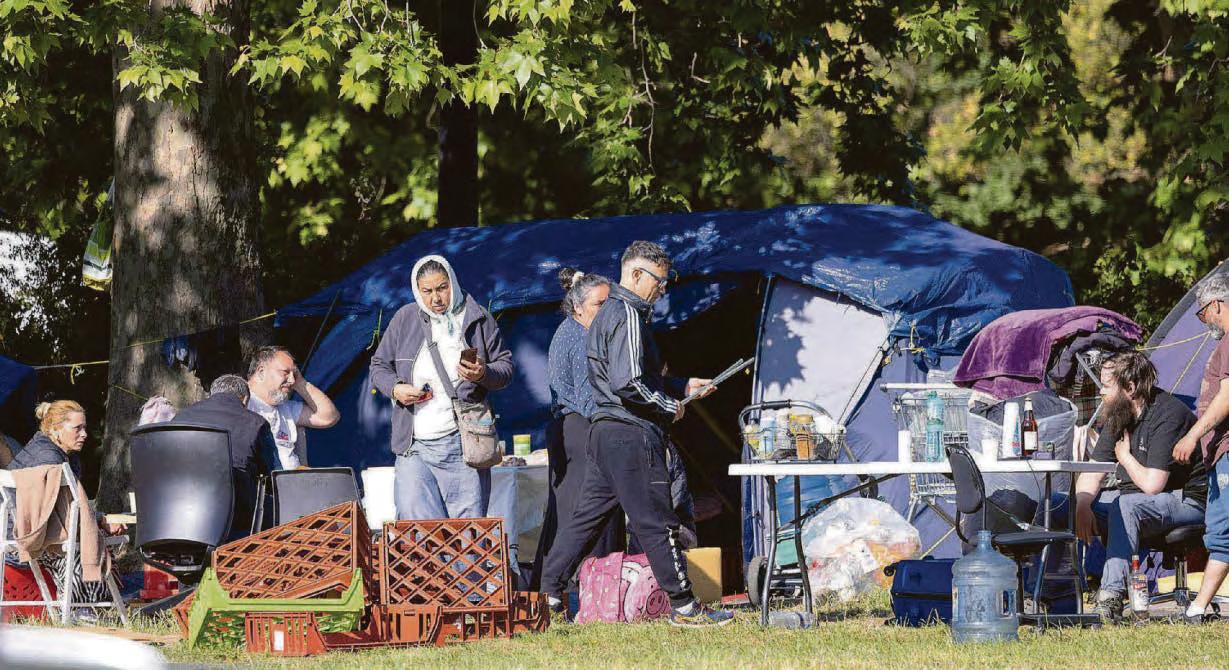 Mayfair migrant camp
