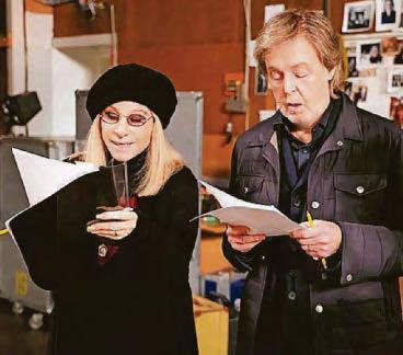 Macca 'terrified' to be duetting with Streisand
