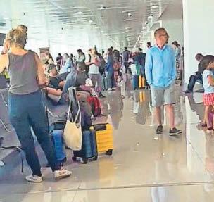 Brits stuck in airport after flights chaos