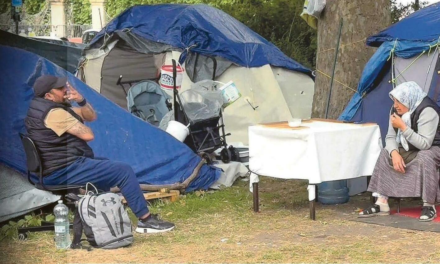 'There was nowhere to go. We don't have jobs... we have the right to stay here...We have permission'