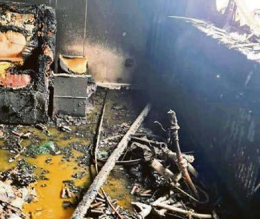 Lucky escape as e-bike fire wrecks home
