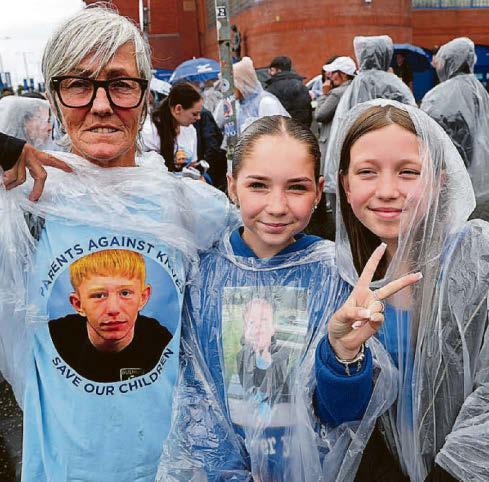 Parents march against rise in knife crime