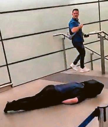 Police manhunt as clip appears to show Tommy Robinson at 'scene of assault'