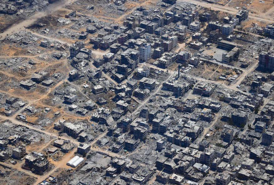 Air-dropping aid into rubble and ruin